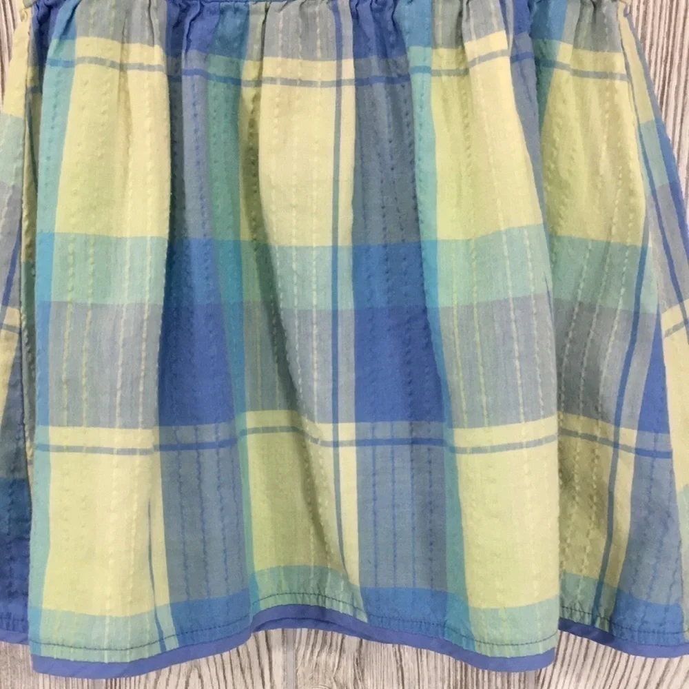 Carter’s 2T Blue & Yellow Plaid Summer Dress